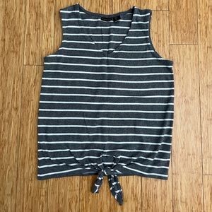 Sleeveless Tahari striped shirt